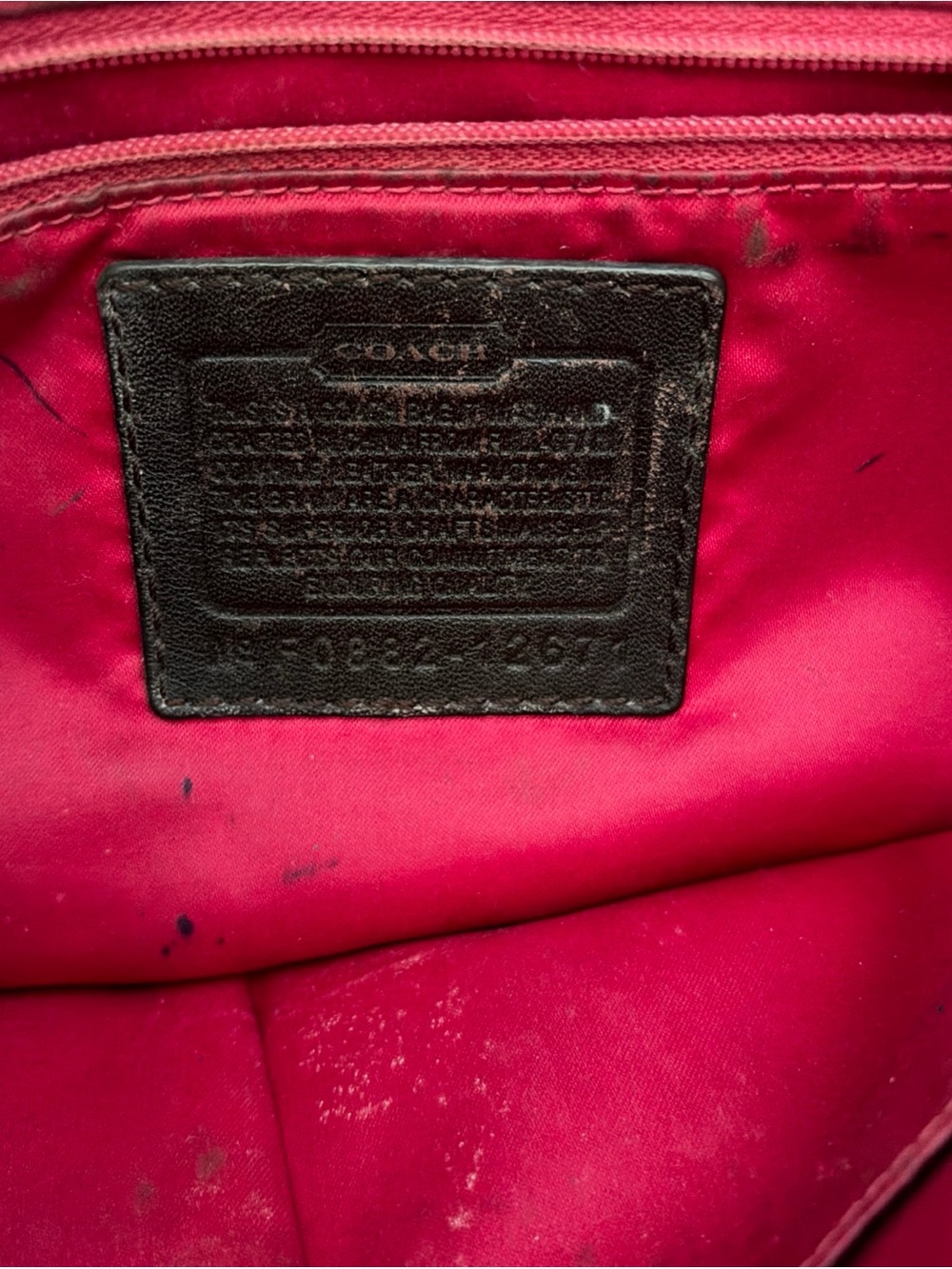 Coach Vintage Zoe Brown Leather Shoulder Bag Brass Hardware - Picture 12 of 16